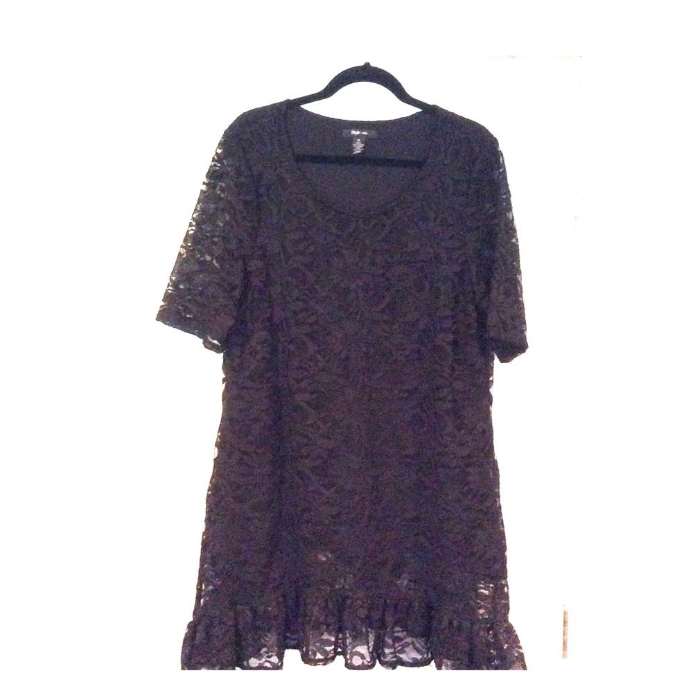 Style & Co Black Lace Dress